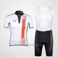 2012 Cycling Jersey Santini Black and White Short Sleeve and Bib Short
