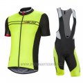 2016 Cycling Jersey Nalini Green Short Sleeve and Salopette