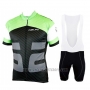 2019 Cycling Jersey Nalini Green Black Short Sleeve and Bib Short