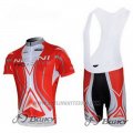 2012 Cycling Jersey Nalini Red and White Short Sleeve and Salopette