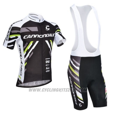 2013 Cycling Jersey Cannondale Black Short Sleeve and Bib Short [hua3272]