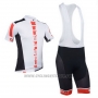 2013 Cycling Jersey Castelli Orange and White Short Sleeve and Bib Short