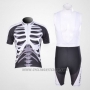 2013 Cycling Jersey Nalini Black and White Short Sleeve and Bib Short