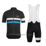 2015 Cycling Jersey Rapha Black and Blue Short Sleeve and Bib Short