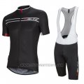 2016 Cycling Jersey Nalini Black Short Sleeve and Salopette