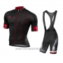 2016 Cycling Jersey Specialized Dark Red and Black Short Sleeve and Bib Short