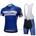 2018 Cycling Jersey UCI Mondo Campione Quick Step Floors Blue Short Sleeve and Bib Short