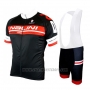 2019 Cycling Jersey Nalini Black Red Short Sleeve and Bib Short
