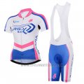 Cycling Jersey Women To The Fore White and Fuchsia Short Sleeve and Bib Short