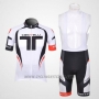 2012 Cycling Jersey Castelli Black and White Short Sleeve and Bib Short