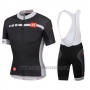 2016 Cycling Jersey Castelli White and Black Short Sleeve and Bib Short