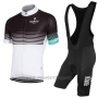 2017 Cycling Jersey Bianchi Milano Black and White Short Sleeve and Bib Short
