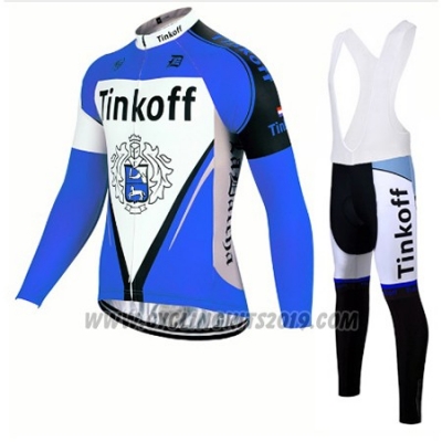 2017 Cycling Jersey Tinkoff Blue Long Sleeve and Bib Tight [hua3588]