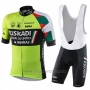 2018 Cycling Jersey Euskadi Murias Green Black Short Sleeve and Bib Short