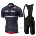 2019 Cycling Jersey Castelli Free AR 4.1 Black Short Sleeve and Bib Short