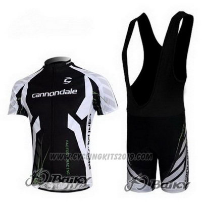 2012 Cycling Jersey Cannondale Black Short Sleeve and Bib Short
