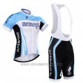 Cycling Jersey To The Fore Sky Blue and White Short Sleeve and Bib Short