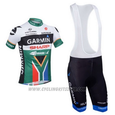 2013 Cycling Jersey Garmin Sharp Campione South Africa Short Sleeve and Bib Short [hua3027]