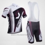 2013 Cycling Jersey Scott White and Fuchsia Short Sleeve and Salopette