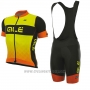 2017 Cycling Jersey ALE R-ev1 Rumbles Yellow Short Sleeve and Bib Short