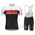 2018 Cycling Jersey Scott Rc Orange Short Sleeve and Salopette