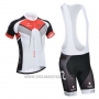 2014 Cycling Jersey Nalini Red and White Short Sleeve and Salopette
