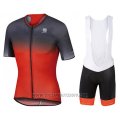 2017 Cycling Jersey Sportful R&d Ultraskin Red and Gray Short Sleeve and Bib Short