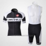 2011 Cycling Jersey Castelli Black Short Sleeve and Bib Short