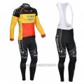 2013 Cycling Jersey Omega Pharma Quick Step Campione Belgium Long Sleeve and Bib Tight