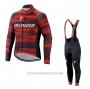 2021 Cycling Jersey Specialized Red Long Sleeve and Bib Tight