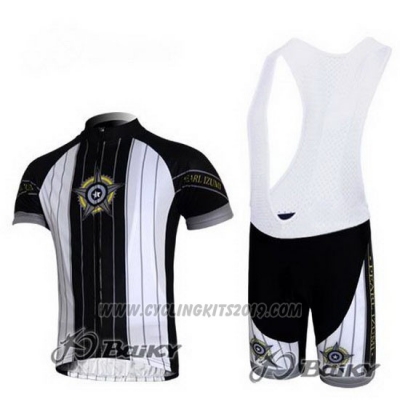 2010 Cycling Jersey Pearl Izumi Black and White Short Sleeve and Bib Short