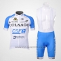 2012 Cycling Jersey Colnago Sky Blue and White Short Sleeve and Bib Short