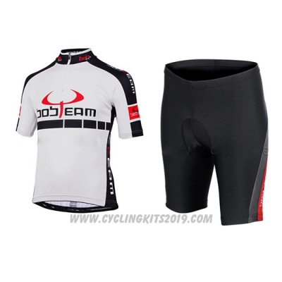 2015 Cycling Jersey Bobteam White Short Sleeve and Bib Short [hua1602]