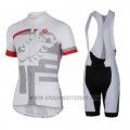 2016 Cycling Jersey Castelli White and Red Short Sleeve and Bib Short