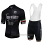 2018 Cycling Jersey Lungomare Black Short Sleeve and Salopette