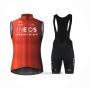 2024 Wind Vest INEOS Grenadiers Red Black and Salopette
