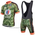 2017 Cycling Jersey Armee De Terre Camuffamento Short Sleeve and Bib Short