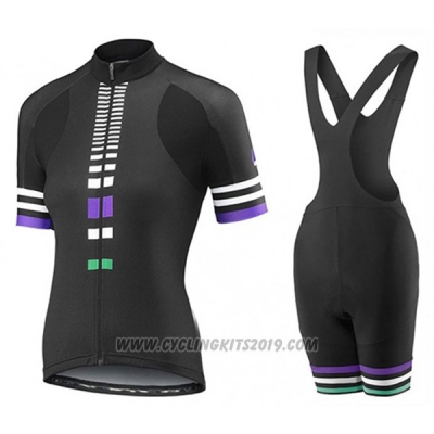 2017 Cycling Jersey Women Liv Zebra Black Short Sleeve and Bib Short
