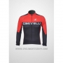 2011 Cycling Jersey Castelli Black Red Long Sleeve and Bib Tight
