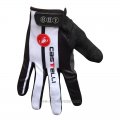 2014 Castelli Full Finger Gloves Cycling White and Black