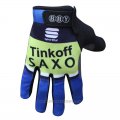 2016 Saxo Bank Tinkoff Full Finger Gloves Cycling Blue