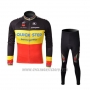 2010 Cycling Jersey Quick Step Campione Belgium Long Sleeve and Bib Tight