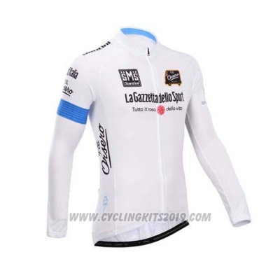 2014 Cycling Jersey Giro D\'italy White Long Sleeve and Bib Tight [hua2861]