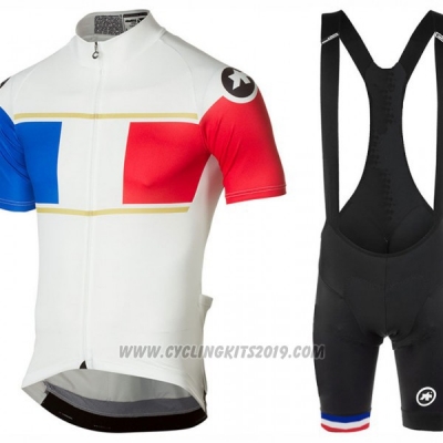 2017 Cycling Jersey Assos Campione France Short Sleeve and Bib Short
