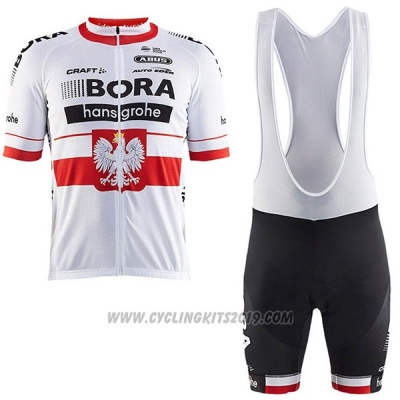 2017 Cycling Jersey Bora Campione Poland Short Sleeve and Bib Short
