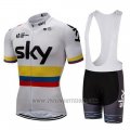 2018 Cycling Jersey Sky Campione Colombia Short Sleeve and Bib Short