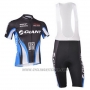 2013 Cycling Jersey Giant Blue and Black Short Sleeve and Bib Short