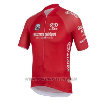 2016 Cycling Jersey Giro D\'italy Red Short Sleeve and Bib Short
