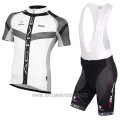 2017 Cycling Jersey Nalini Rigel White Short Sleeve and Salopette