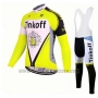 2017 Cycling Jersey Tinkoff Yellow Long Sleeve and Bib Tight